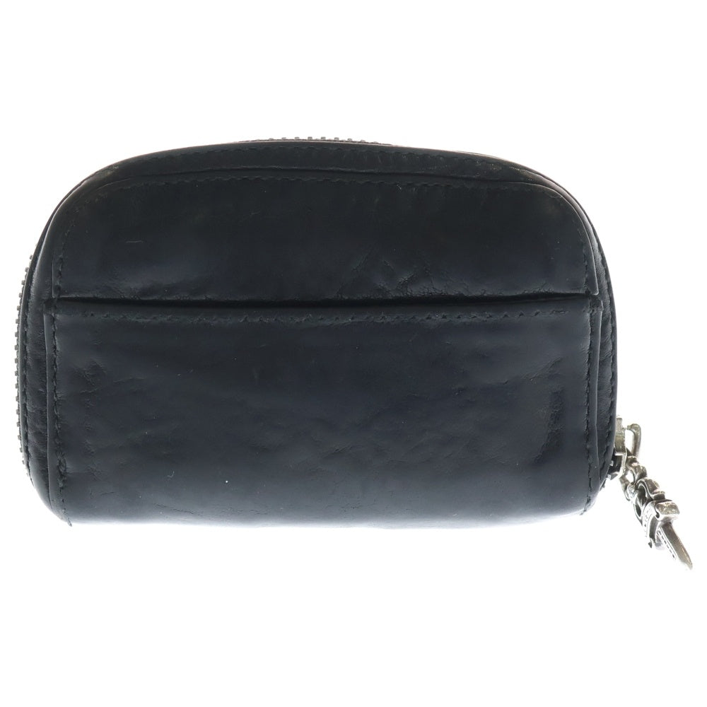 CHROME HEARTS(クロムハーツ) COIN CASE コインケース ダガーラウンドジップレザーコインケース ブラック