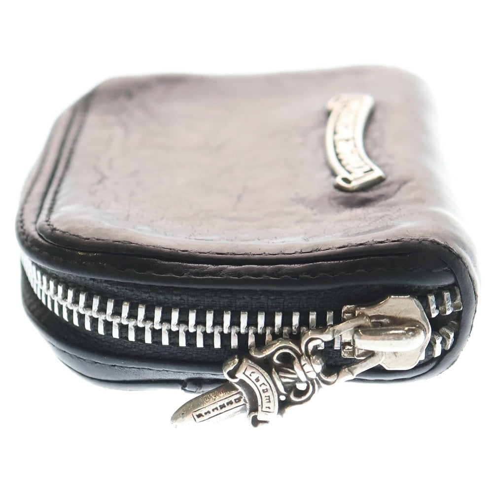 CHROME HEARTS(クロムハーツ) COIN CASE コインケース ダガーラウンドジップレザーコインケース ブラック