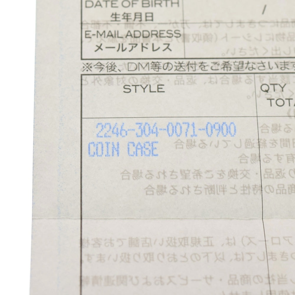 CHROME HEARTS(クロムハーツ) COIN CASE コインケース ダガーラウンドジップレザーコインケース ブラック