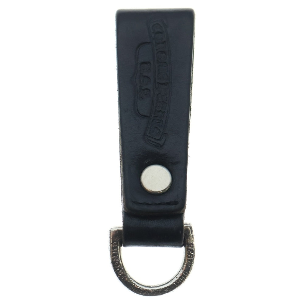 CHROME HEARTS(クロムハーツ) BELT LOOP D RING Dリング クロスボールベルトループ ブラック/シルバー BCA415
