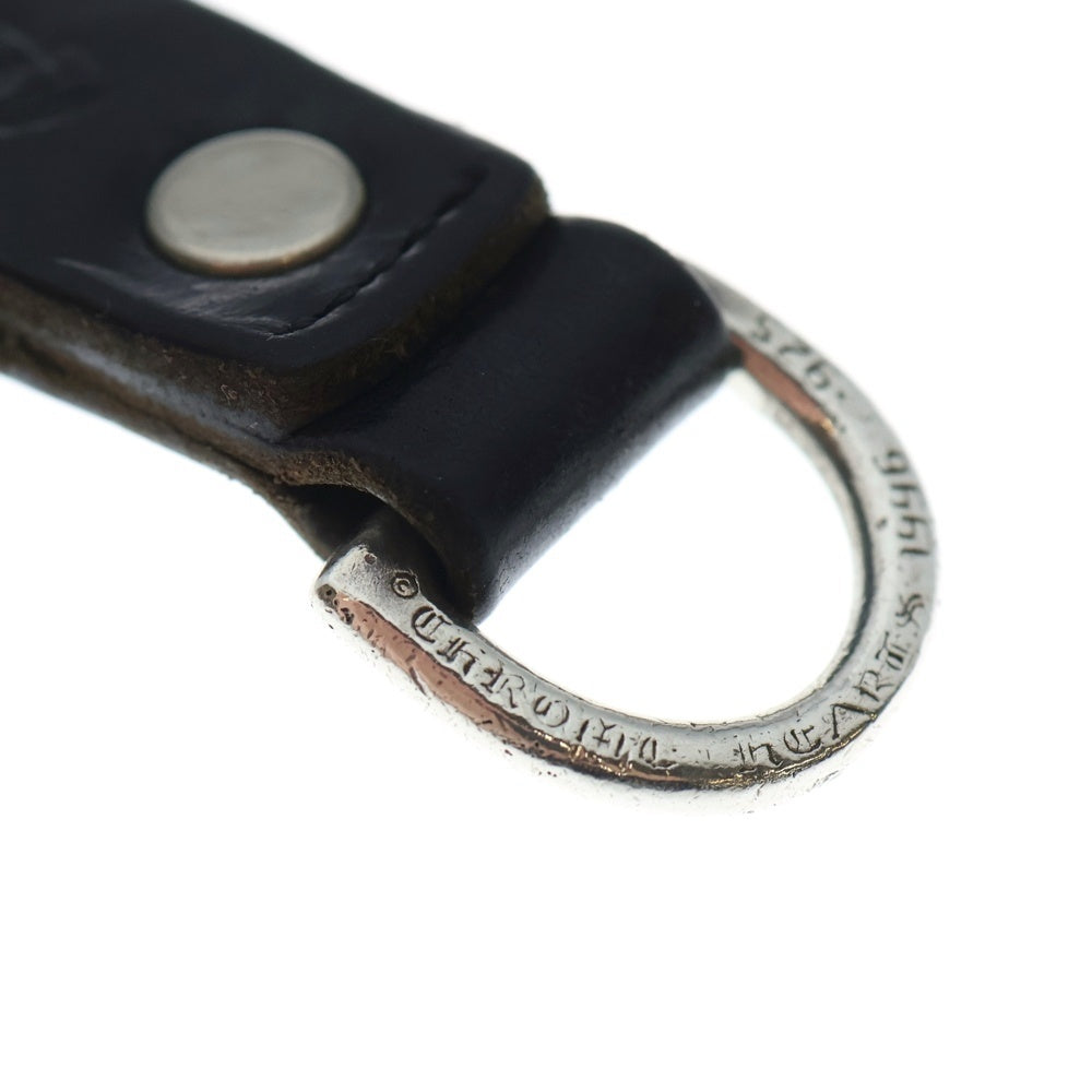 CHROME HEARTS(クロムハーツ) BELT LOOP D RING Dリング クロスボールベルトループ ブラック/シルバー BCA415