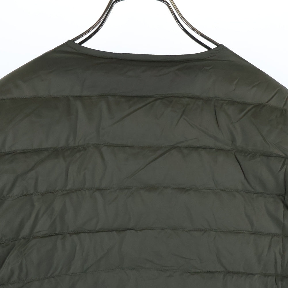 NANGA(ナンガ) ×WILD-1 LIGHT DOWN JACKET ワイルドワン ノーカラー ライト ダウンジャケット カーキ