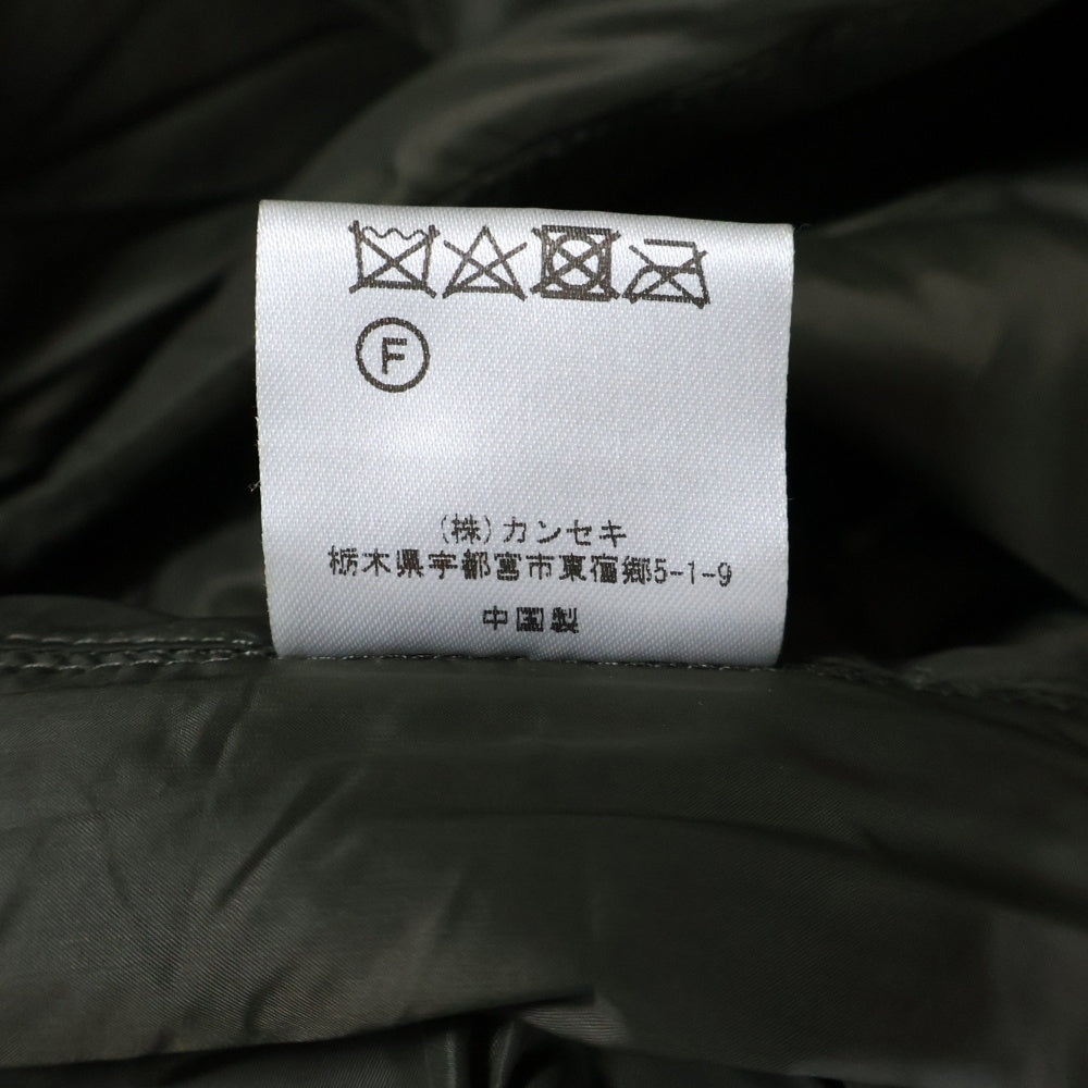 NANGA(ナンガ) ×WILD-1 LIGHT DOWN JACKET ワイルドワン ノーカラー ライト ダウンジャケット カーキ