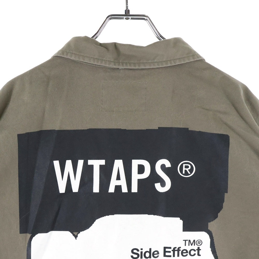 WTAPS(ダブルタップス) 19AW JUNGLE LS/SHIRT.COTTON.CANVAS 192WVDT-SHM03 ジャングル バックプリント 長袖シャツ カーキ