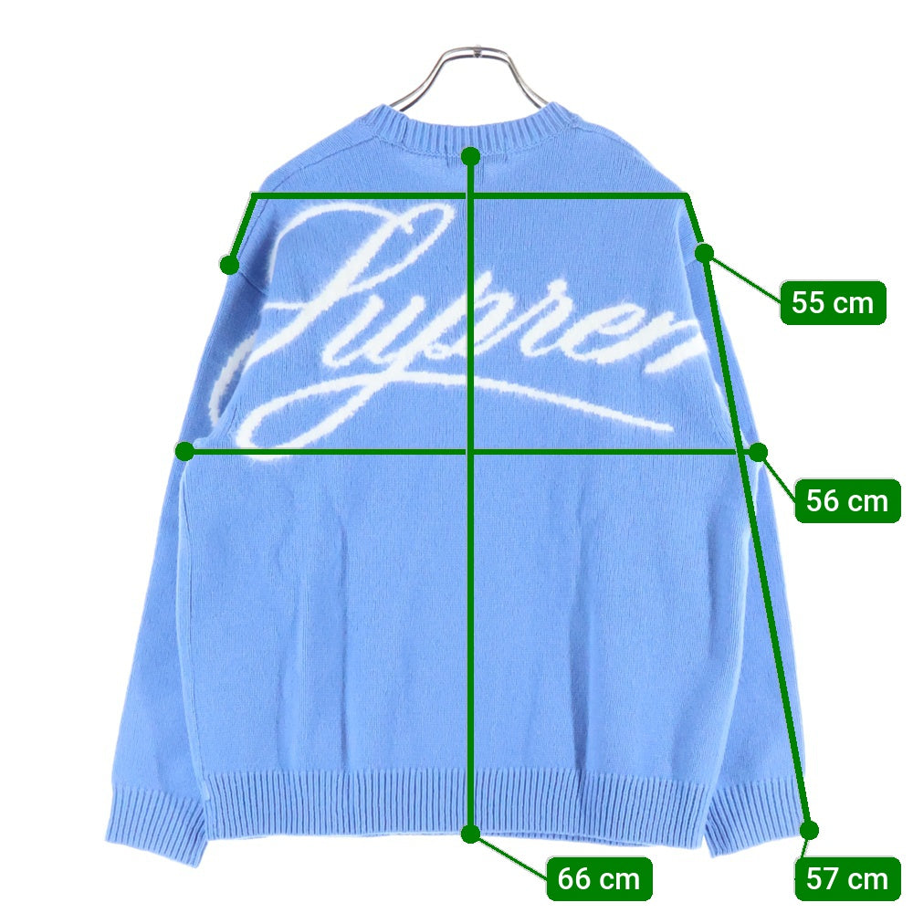 SUPREME(シュプリーム) 25AW Angora Script Sweater バックロゴ