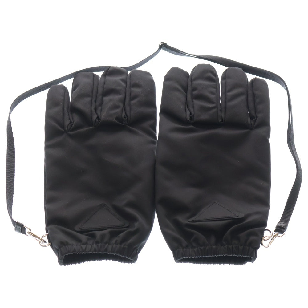PRADA(プラダ) Re-nylon Gloves トライアングル ナイロングローブ 手袋 ブラック 2GG170 1WQ8 レディース