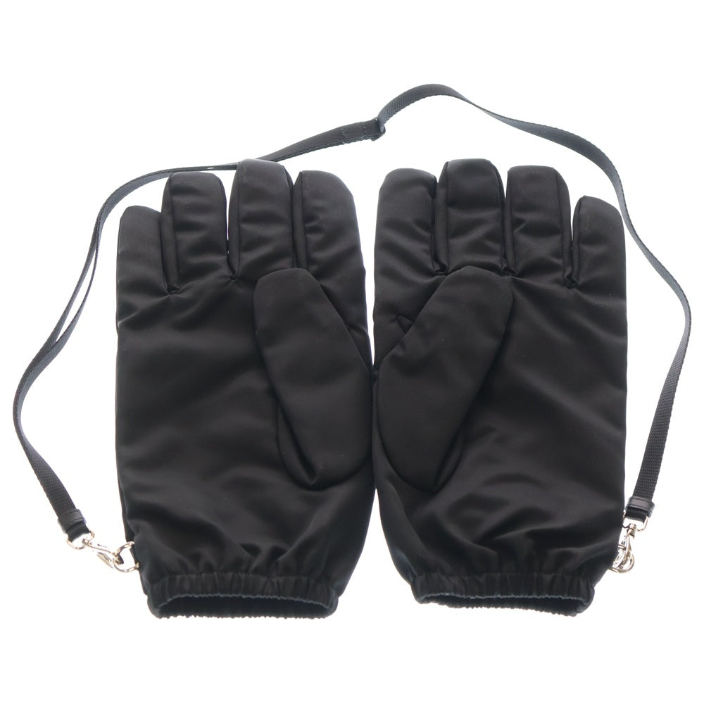 PRADA(プラダ) Re-nylon Gloves トライアングル ナイロングローブ 手袋 ブラック 2GG170 1WQ8 レディース
