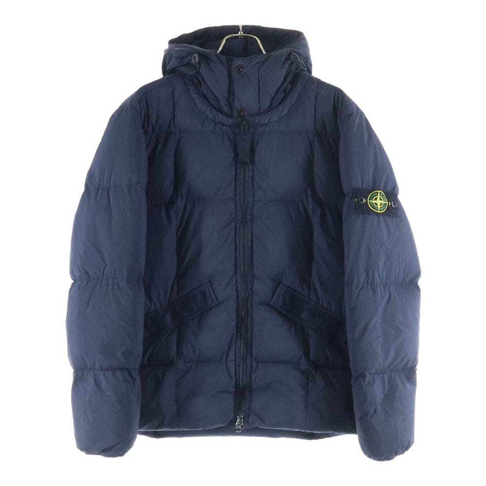 STONE ISLAND(ストーンアイランド) 19AW Garment Dye Down Jacket 711540223 ガーメントダイ ロゴワッペン ダウンジャケット ブラック