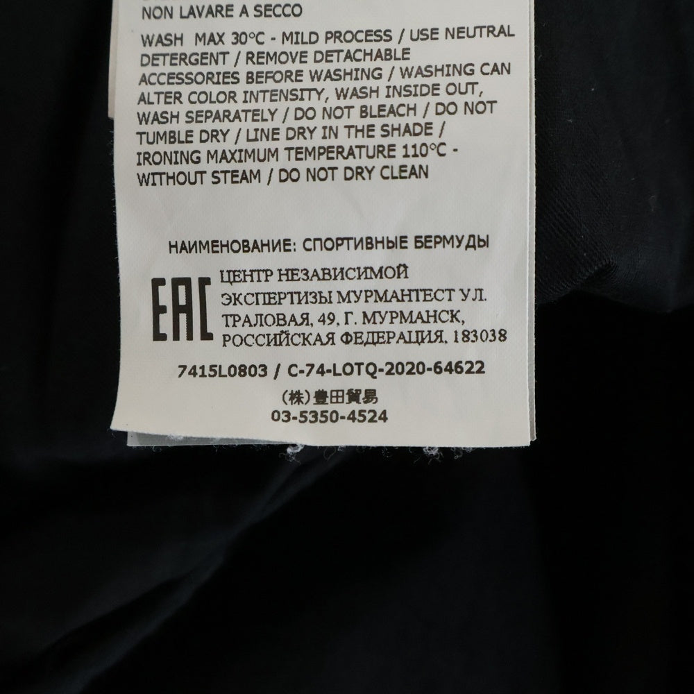 STONE ISLAND(ストーンアイランド) ロゴワッペン付き カーゴハーフパンツ ショーツ ブラック 7415L0803