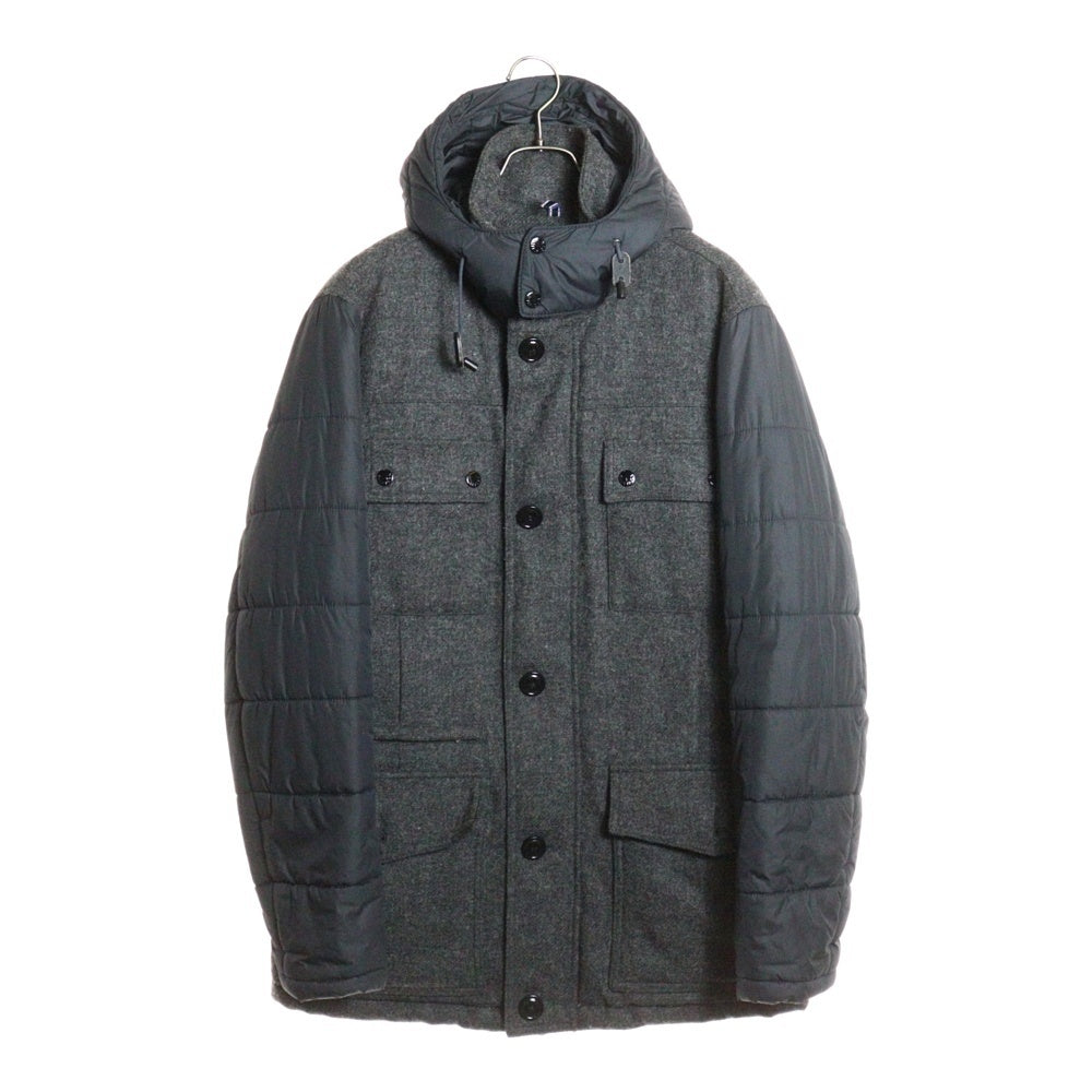 TOMMY HILFIGER(トミーヒルフィガー) アーム切替 ウール 中綿ジャケット グレー 0887865965-024