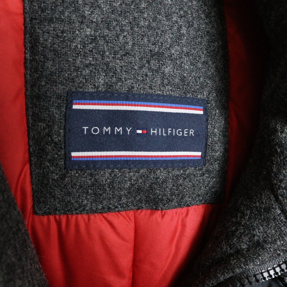 TOMMY HILFIGER(トミーヒルフィガー) アーム切替 ウール 中綿ジャケット グレー 0887865965-024
