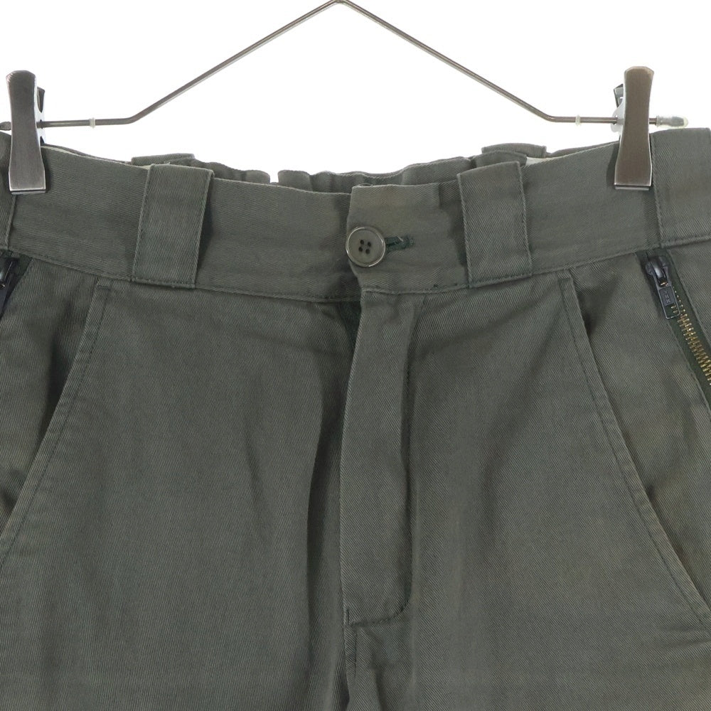 Gosha Rubchinskiy(ゴーシャラブチンスキー) 初期 パッチワーク ジップフライ コットン ワークパンツ カーキ GR01 P001