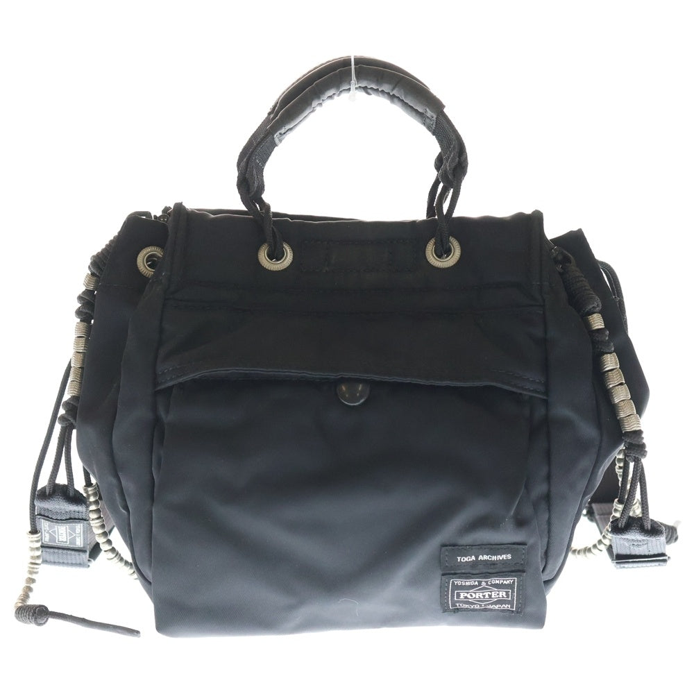 PORTER(ポーター) × TOGA STRING BAG トーガ ストリングバッグ ブラック レディース