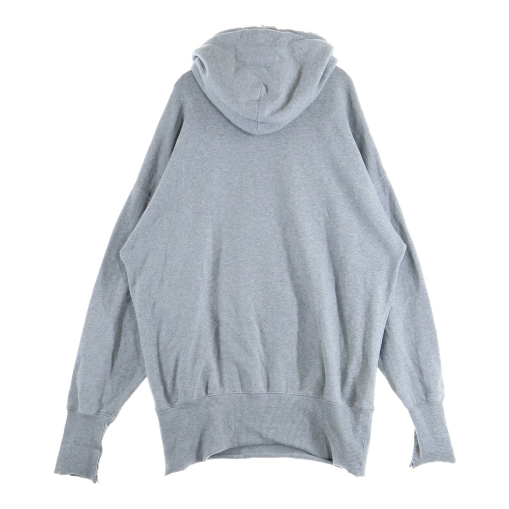 VETEMENTS(ヴェトモン) 19SS CARTOON HOODIE カートゥーン フーディー フロント刺繍 プルオーバーパーカー グレー USS197010