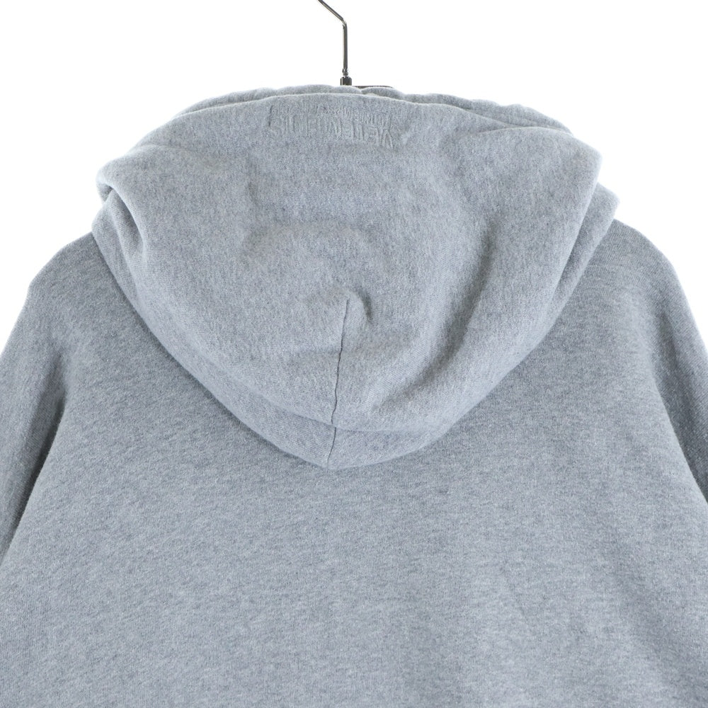 VETEMENTS(ヴェトモン) 19SS CARTOON HOODIE カートゥーン フーディー フロント刺繍 プルオーバーパーカー グレー USS197010