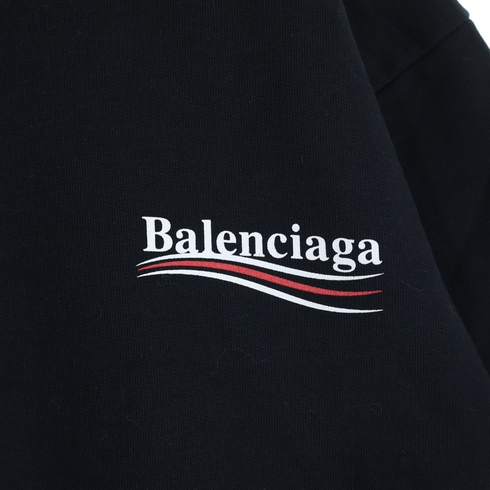 BALENCIAGA(バレンシアガ) Campaign Logo Sweatshirt キャンペーン ロゴ スウェットシャツ トレーナー ブラック 556147