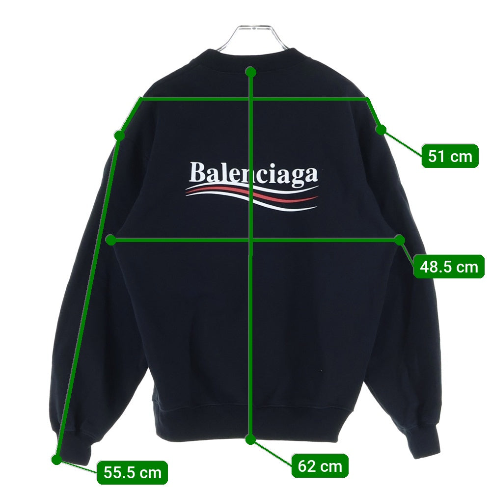 BALENCIAGA(バレンシアガ) Campaign Logo Sweatshirt キャンペーン ロゴ スウェットシャツ トレーナー ブラック 556147