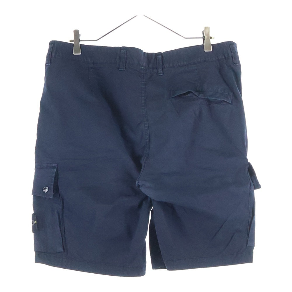 STONE ISLAND(ストーンアイランド) ロゴワッペン付き カーゴハーフパンツ ショーツ ネイビー 8015L1110