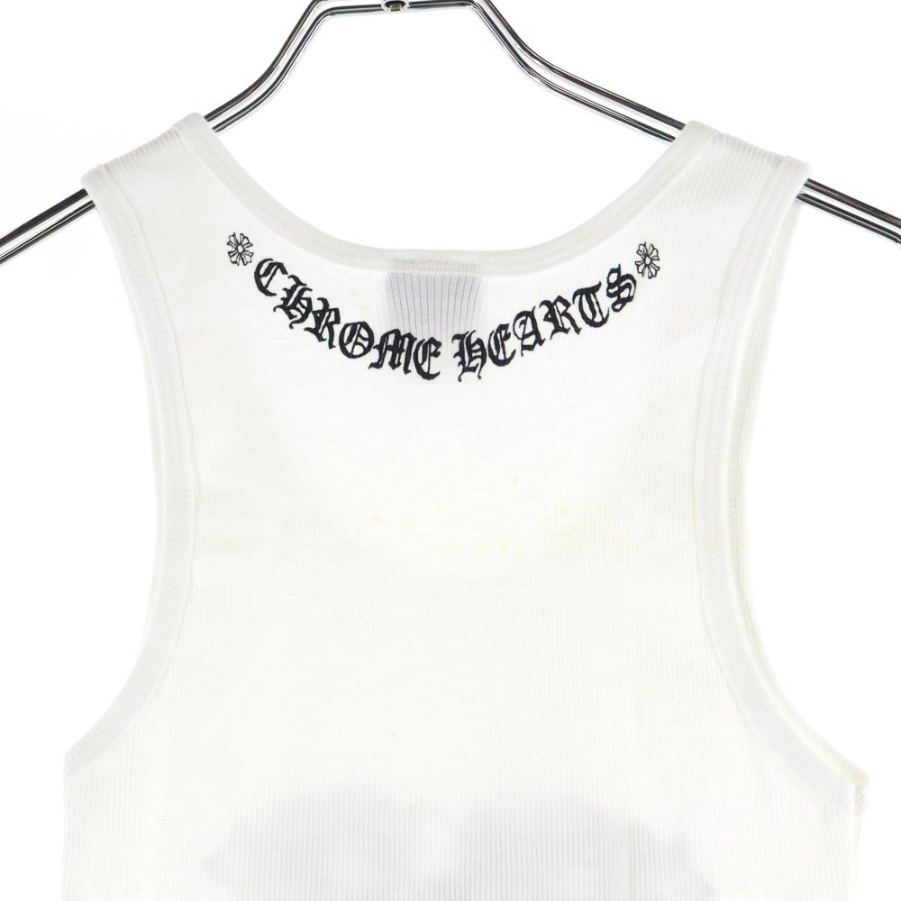 CHROME HEARTS(クロムハーツ) OLD オールド フロント ハートフローラルクロスプリント タンクトップ レディース ホワイト