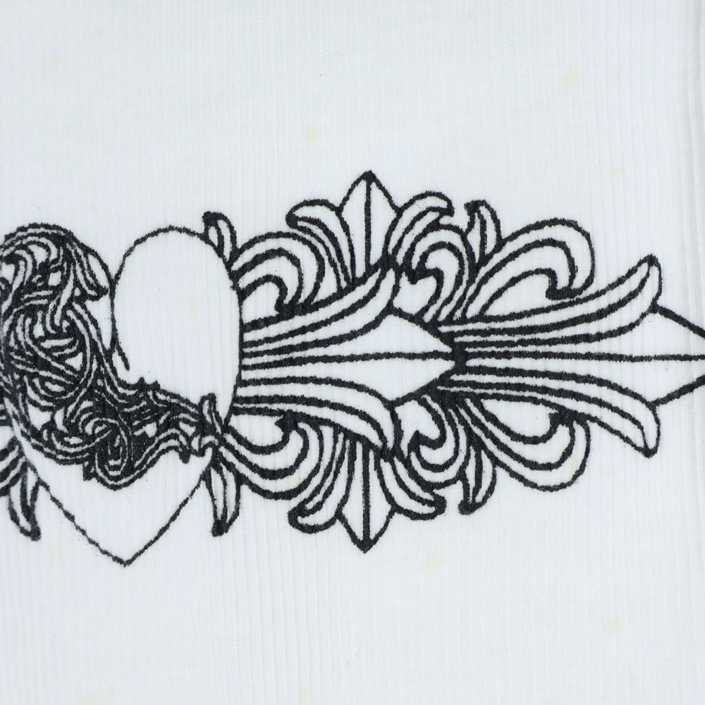 CHROME HEARTS(クロムハーツ) OLD オールド フロント ハートフローラルクロスプリント タンクトップ レディース ホワイト