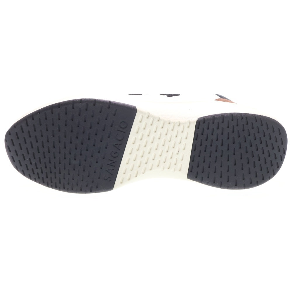 Sangacio(サンガッチョ) BLOW にゅ レザーローカットスニーカー ホワイト/ブラウン US6.5/24.5cm レディース