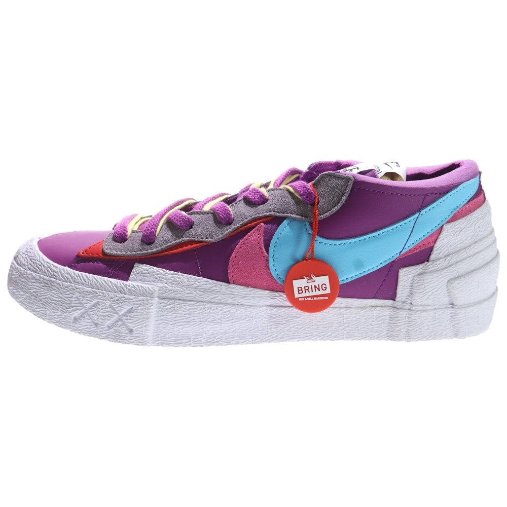 NIKE(ナイキ) ×sacai ×KAWS BLAZER LOW サカイ カウズ ブレーザー ローカットスニーカー パープル US10/28.0cm DM7901-500