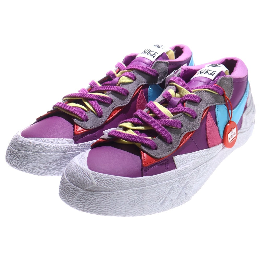 NIKE(ナイキ) ×sacai ×KAWS BLAZER LOW サカイ カウズ ブレーザー ローカットスニーカー パープル US10/28.0cm DM7901-500