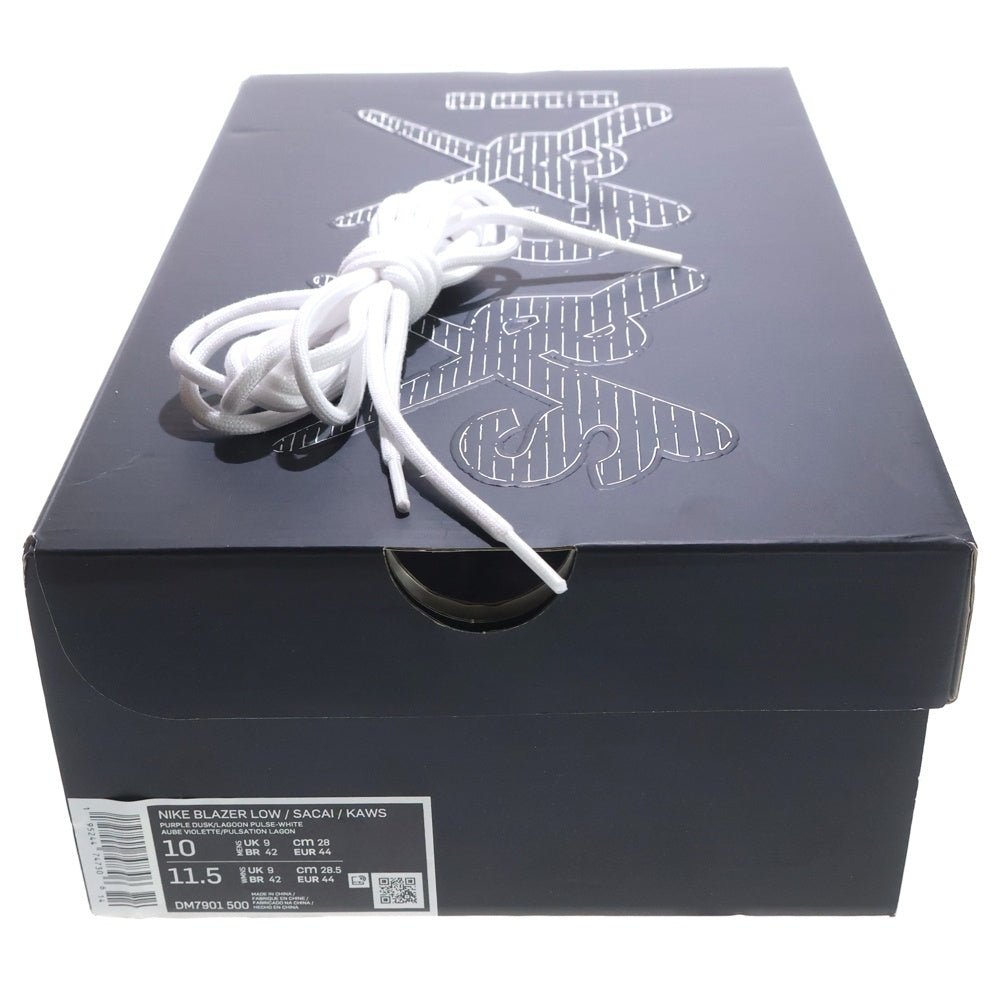 NIKE(ナイキ) ×sacai ×KAWS BLAZER LOW サカイ カウズ ブレーザー ローカットスニーカー パープル US10/28.0cm DM7901-500