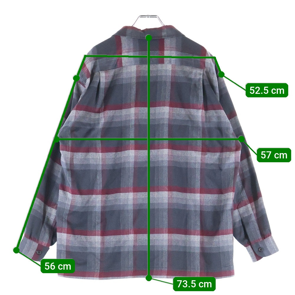 PENDLETON(ペンドルトン) シルクシャギーボードシャツ 長袖シャツ 63-01-44-01501 ブラック/レッド