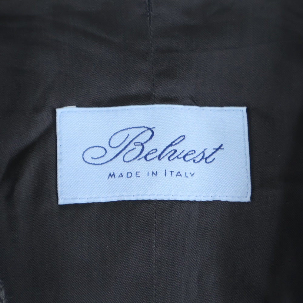BELVEST(ベルベスト) ダブルブレスト ウール ジレベスト グレー