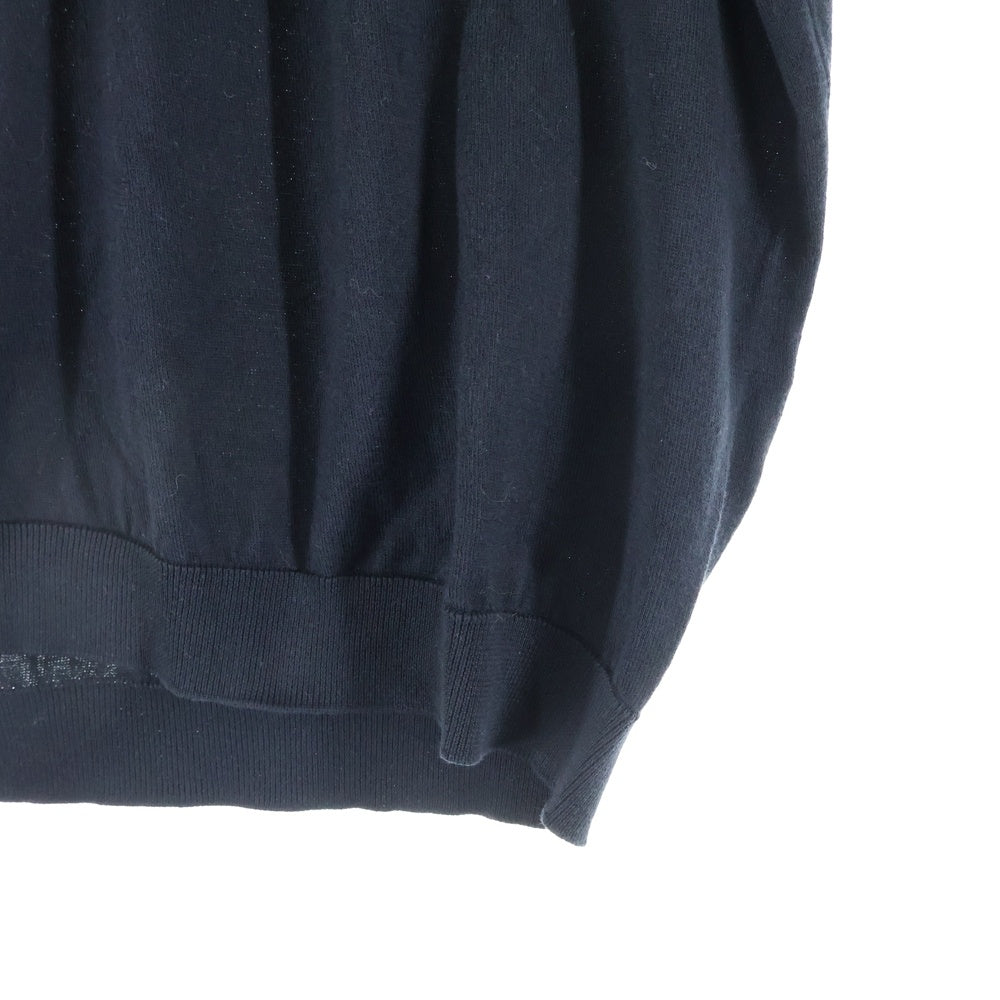 JOHN SMEDLEY(ジョンスメドレー) イングランド製 ハーフボタン コットン 半袖ポロシャツ ブラック