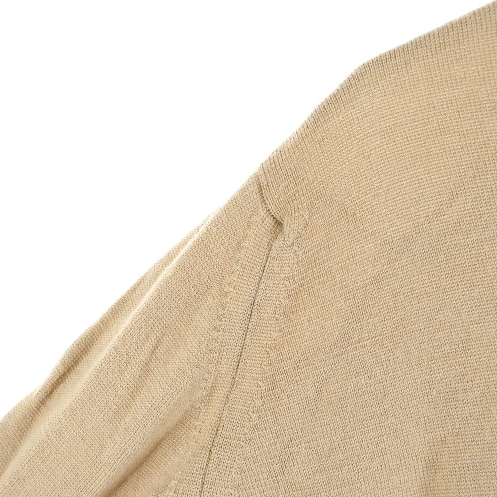 JOHN SMEDLEY(ジョンスメドレー) イングランド製 Vネック ウール 長袖ニット セーター ベージュ