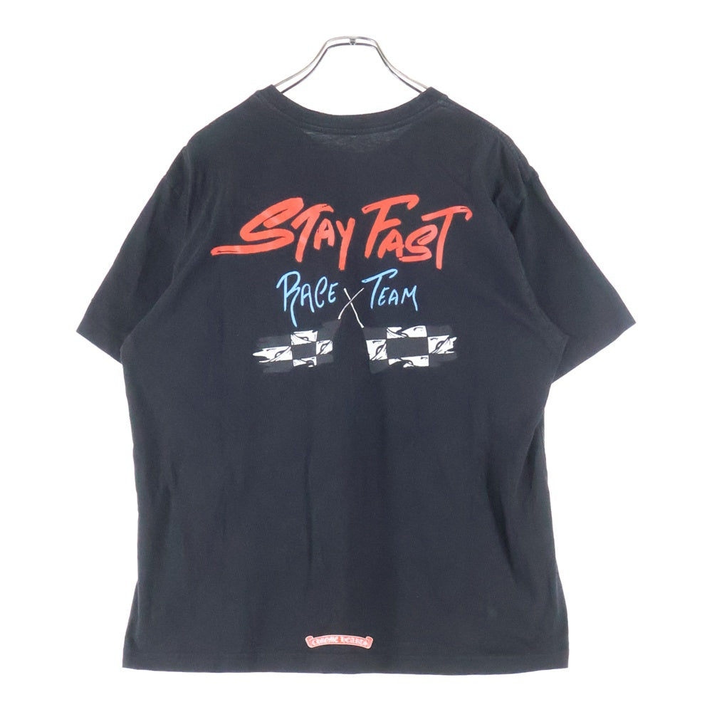CHROME HEARTS(クロムハーツ) PPO STAY FAST RACE TEAM T-SHRT MATTY BOYステイファストプリント半袖Tシャツ ブラック