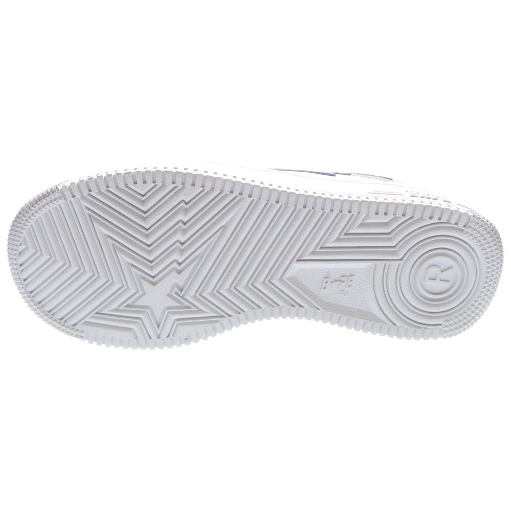 A BATHING APE(アベイシングエイプ) BAPE STA LOW ベイプスター エナメル ローカットスニーカー グレー/ネイビー US8.5/26.5cm 1H30191002