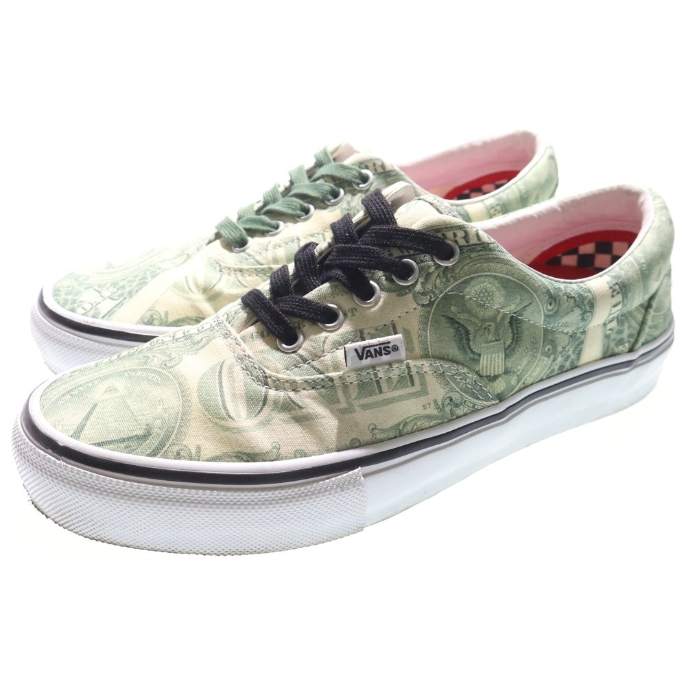 SUPREME(シュプリーム) 23SS ×Vans Dollar Era ヴァンズ ダラー総柄 ローカットスニーカー グリーン US8.5/26.5cm VN0A5FC9GRN