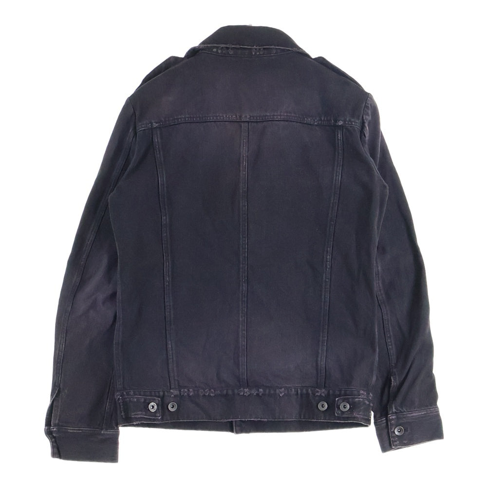 ATTACHMENT(アタッチメント) フロントポケット付 デニムジャケット ブラック