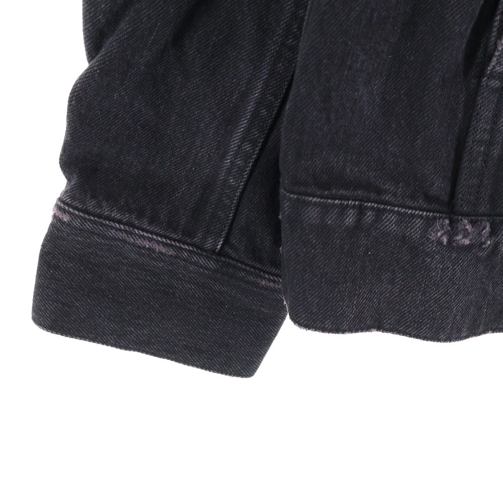 ATTACHMENT(アタッチメント) フロントポケット付 デニムジャケット ブラック