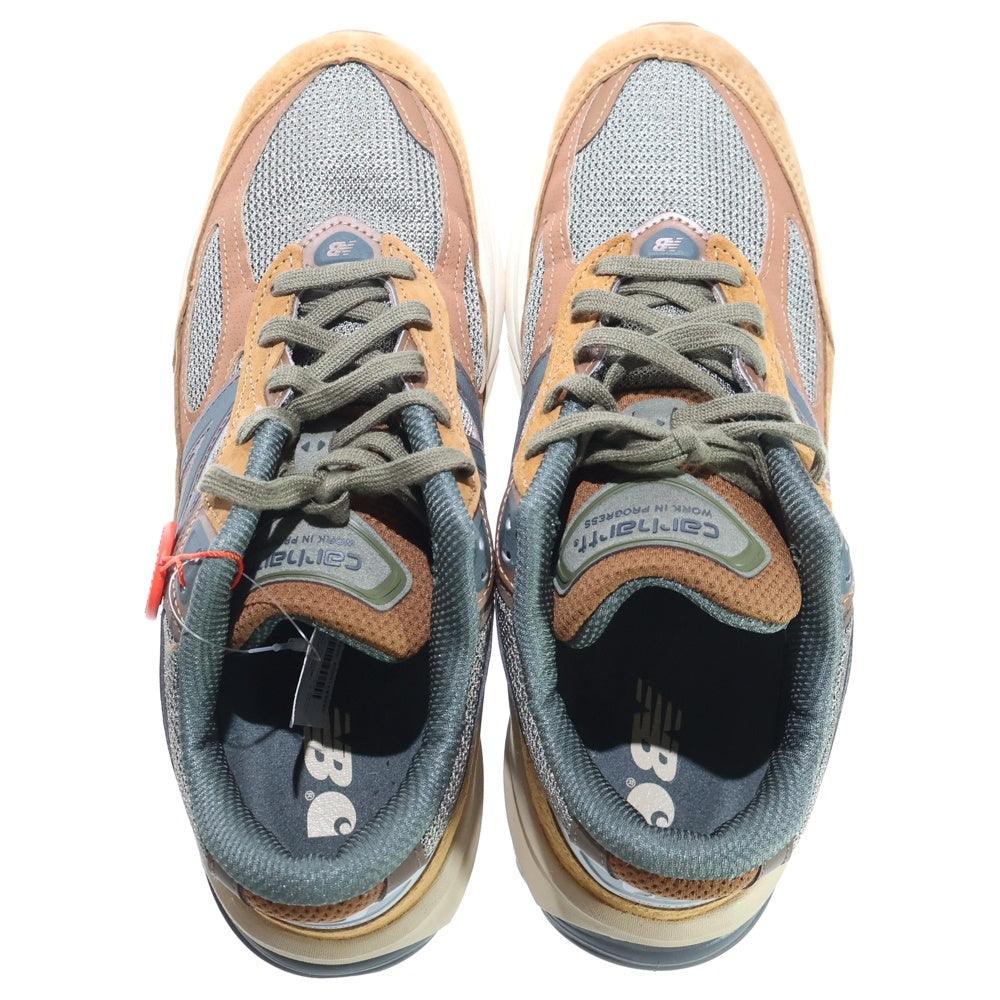 New Balance(ニューバランス) × Carhartt WIP M990CH6 カーハート ローカットスニーカーシューズ ブラウン US9.5/27.5cm