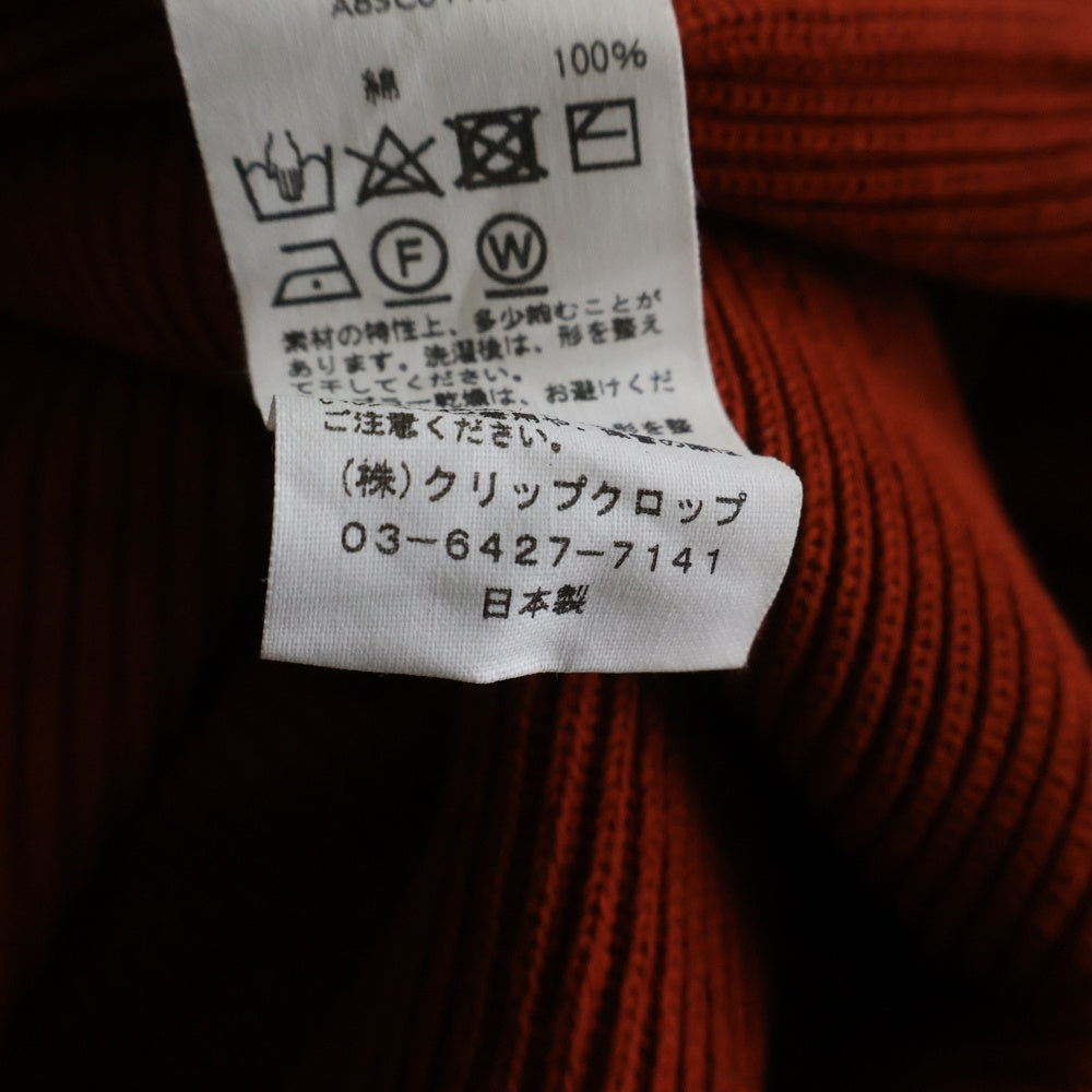 AURALEE(オーラリー) SUPER HARD TWIST RIB KNIT CARDIGAN ツイストリブ 長袖カーディガン オレンジ A8SC01TR