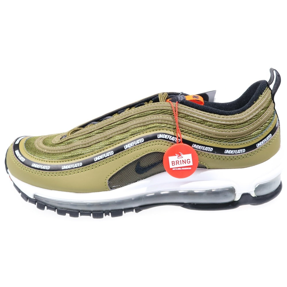 NIKE(ナイキ) ×UNDEFEATED AIR MAX 97 アンディフィーテッド エアマックス メンズローカットスニーカー シューズ カーキ US7.5/25.5cm DC4830-300