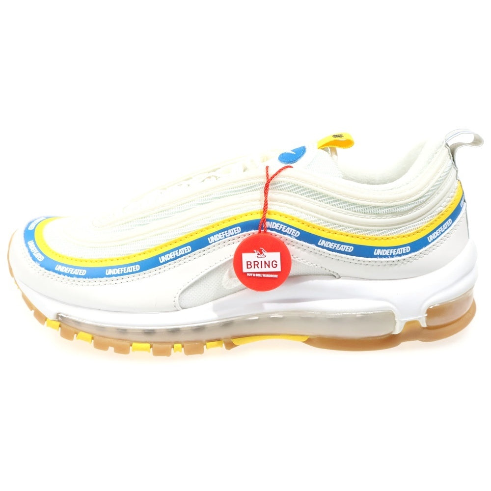 NIKE(ナイキ) ×UNDEFEATED AIR MAX 97 アンディフィーテッド エアマックス メンズローカットスニーカー シューズ ホワイト/ブルー US7.5/25.5cm DC4830-100