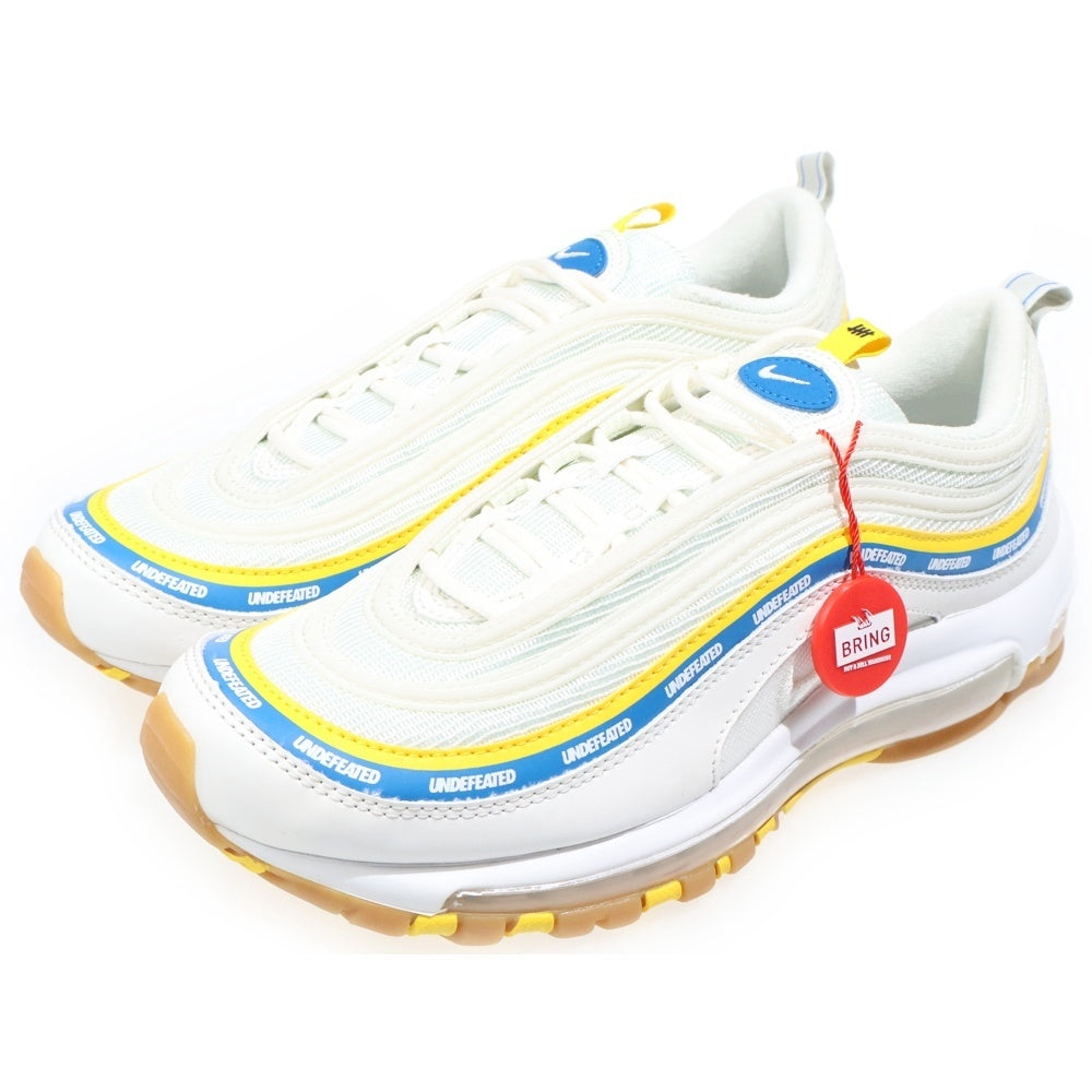 NIKE(ナイキ) ×UNDEFEATED AIR MAX 97 アンディフィーテッド エアマックス メンズローカットスニーカー シューズ ホワイト/ブルー US7.5/25.5cm DC4830-100