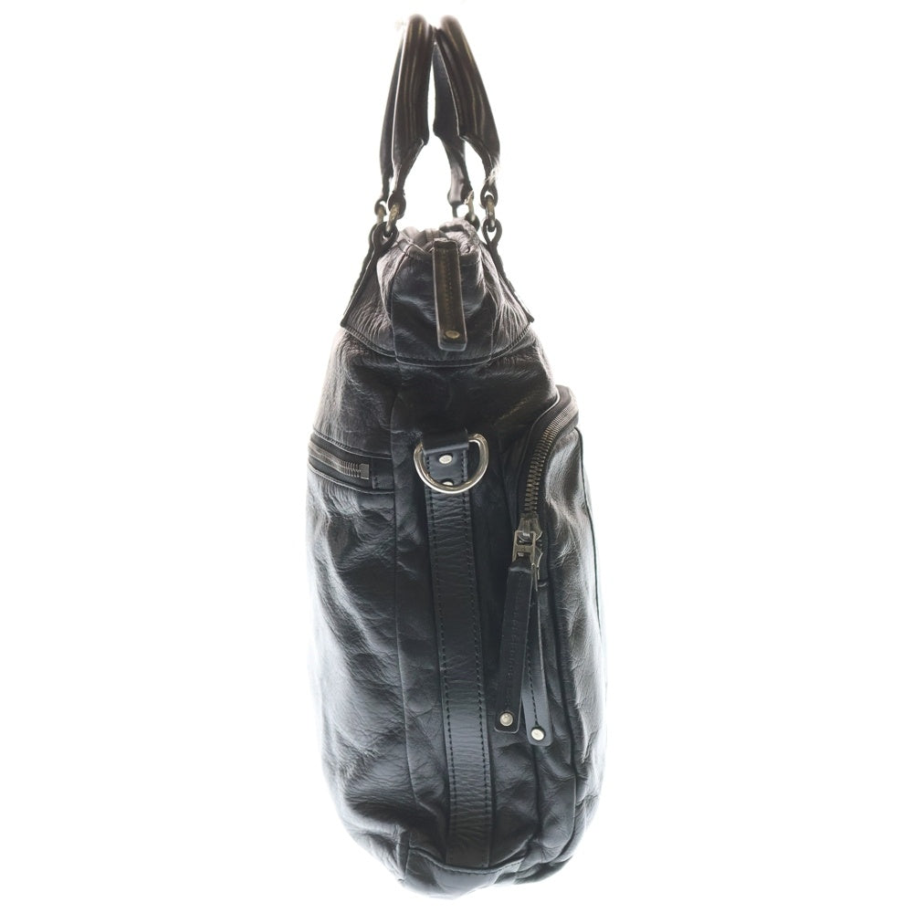Calvin Klein(カルバンクライン) 2WAY レザーハンド ショルダーバッグ ブラック レディース
