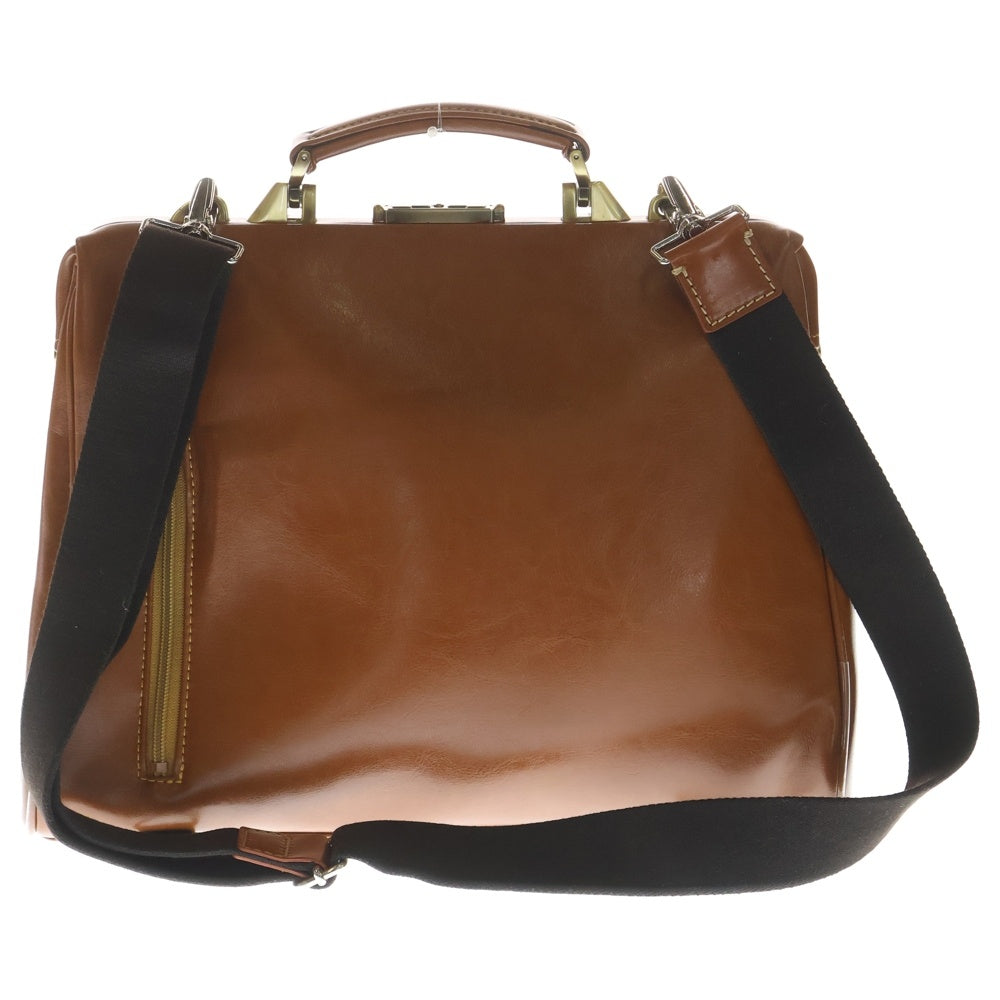 NO BRAND(ノーブランド) EVERWIN エバウィン 2WAY ダレス ビジネス ショルダー ハンドバッグ ブラウン