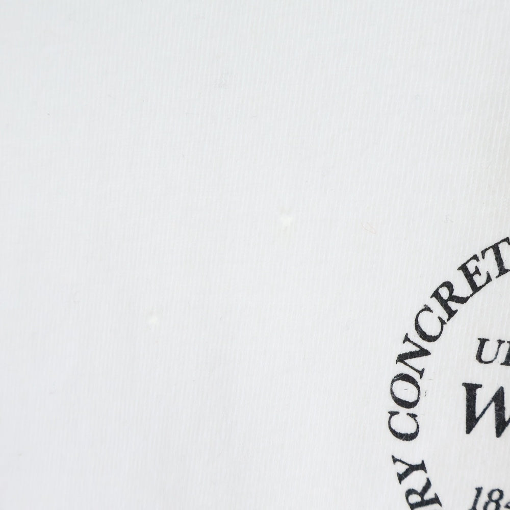 WTAPS(ダブルタップス) サークルロゴプリント クルーネック 長袖Tシャツ カットソー ホワイト