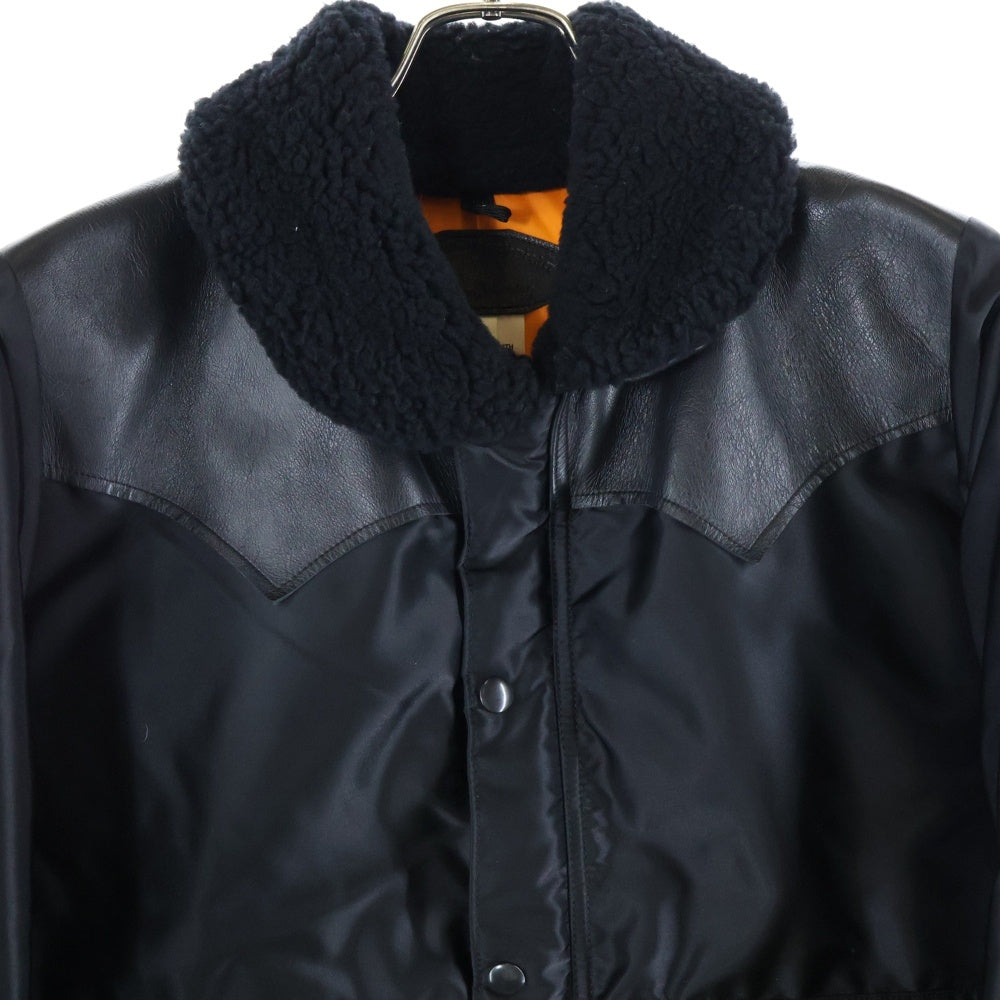 ROCKY MOUNTAIN(ロッキーマウンテン) ×PORTER BEAMS別注 ポーター ジップアップ ナイロン フライトジャケット ブラック 450-492-65