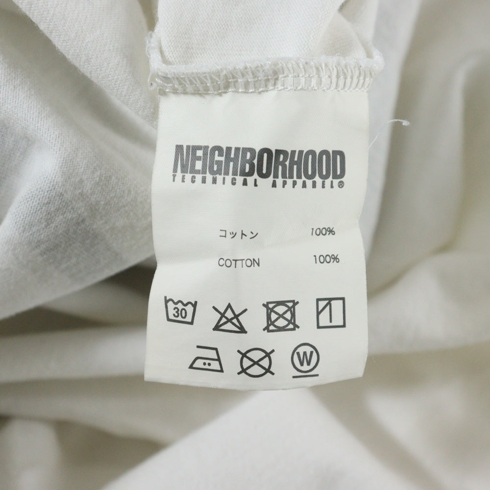 NEIGHBORHOOD(ネイバーフッド) 17SS SRL/C-TEE フロントプリント クルーネック 長袖Tシャツ カットソー ホワイト 171PCNH-ST14S