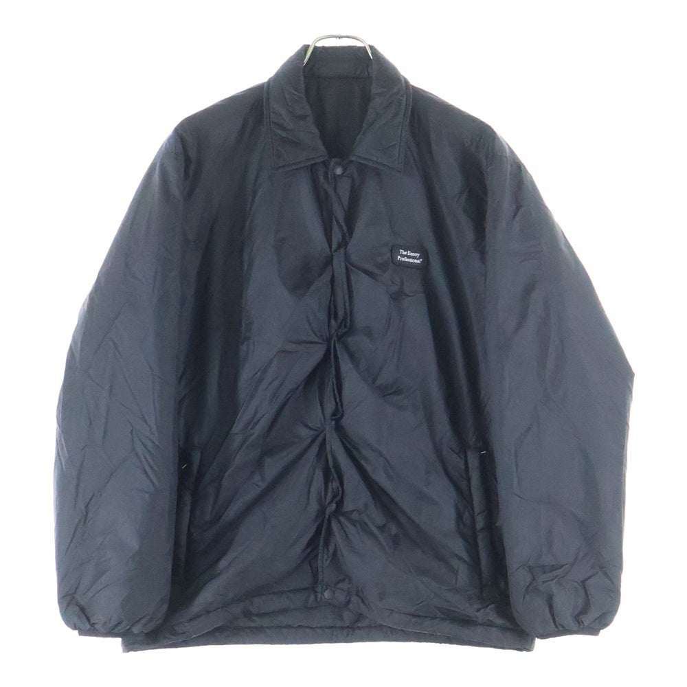 The Ennoy Professional(エンノイプロフェッショナル) 21AW フロントロゴ ナイロン コーチジャケット ブラック AW21BRENJK02LV