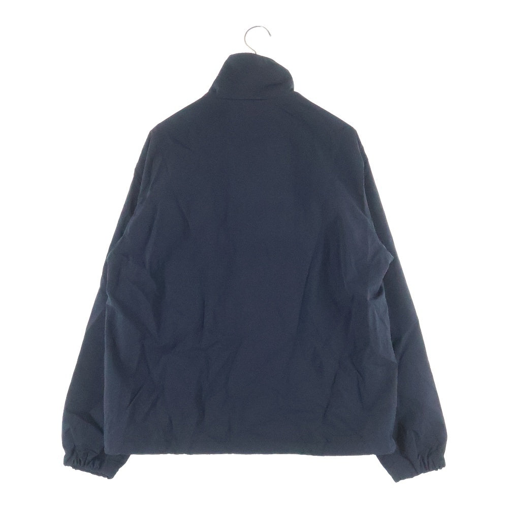 The Ennoy Professional(エンノイプロフェッショナル) 23AW NYLON TRUCK SUIT JACKET ロゴ刺繍 ジップアップ トラックスーツ ブラック AW23BRENJK02LP