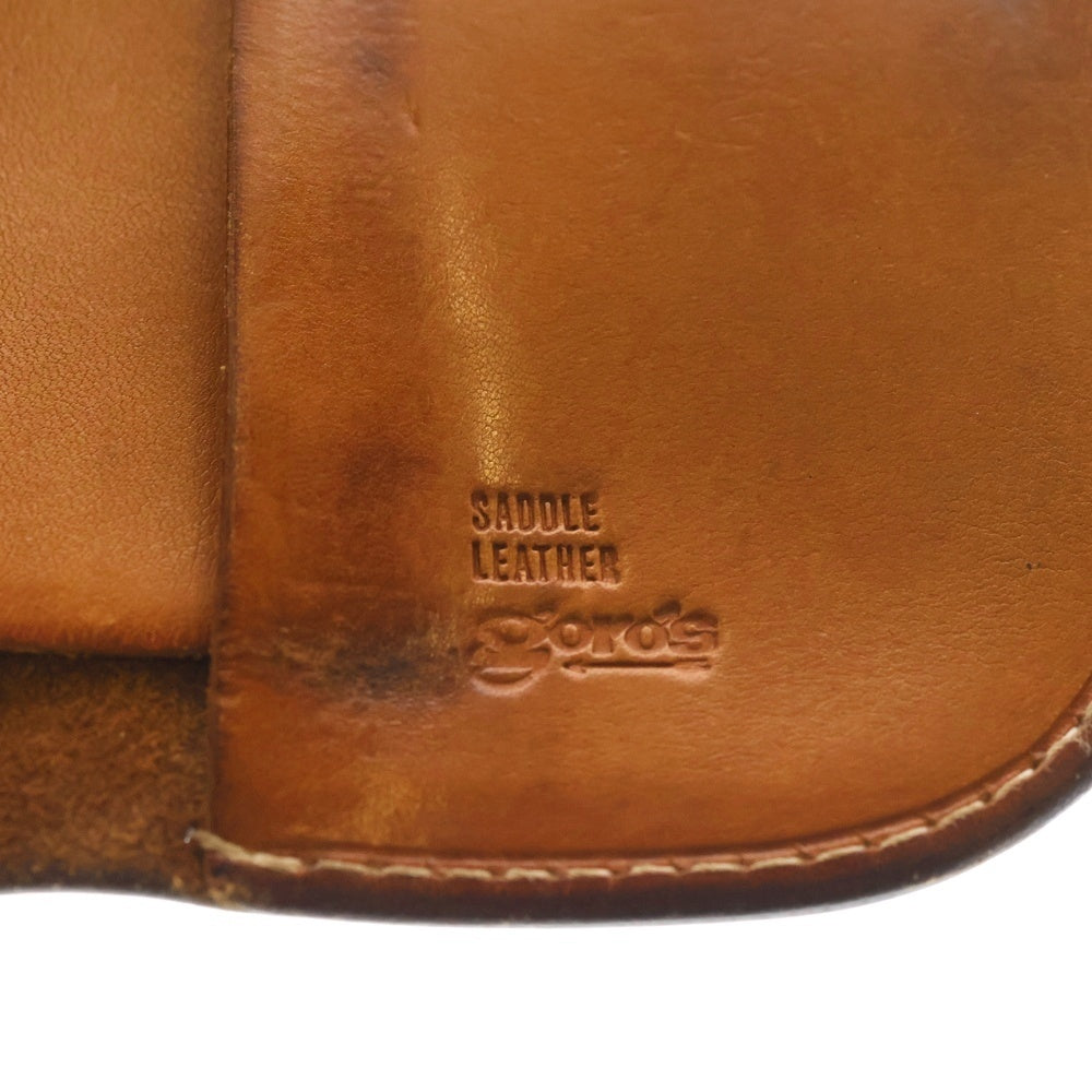 goro's(ゴローズ) コンチョ付き レザーウォレット 二つ折り長財布 ブラウン